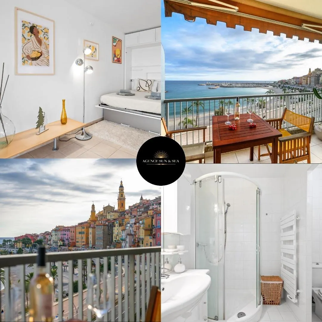 Appartement L'Etoile De Mer - Vue Exceptionnelle - Centre Ville Menton France